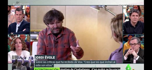 Évole no se baja de la burra: "Lo del hostion de Abascal me lo podría haber ahorrado pero me salió así"