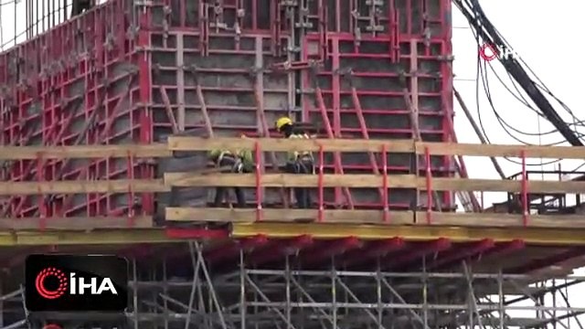 1915 Çanakkale Köprüsü'nün ayakları 150 metreye ulaştı