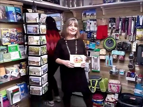 20200201 Julia Donaldson and Postman Bear visit Steyning Post Office