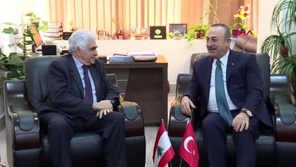 Çavuşoğlu, lübnan dışişleri ve göçmenler bakanı nassif hitti ile görüştü