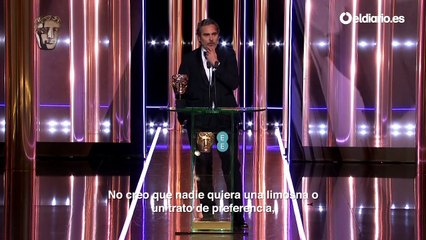 El discurso antirracista de Joaquin Phoenix al recoger el BAFTA al mejor actor