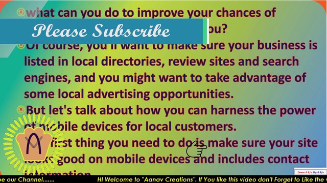 Reaching Locals On their Mobiles In Digital Marketing | Local People tak | @Aanav Creations