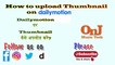 How to upload thumbnail on dailymotion !dailymotion par thumbnail kaise upload kare ! thumbnail dailymotion