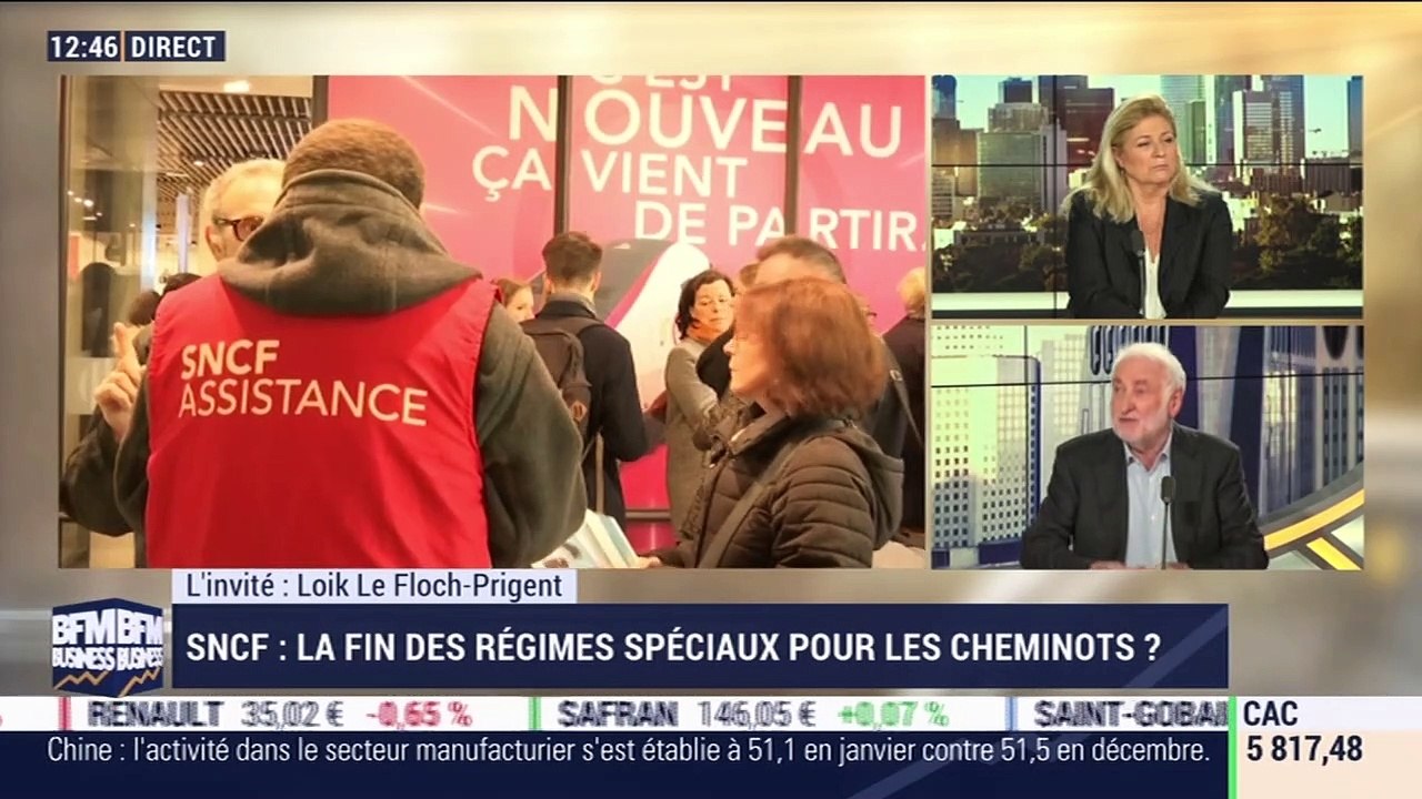 Loïk Le Floch-Prigent (ELF) : SNCF, la fin des régimes spéciaux pour les cheminots ? - 03/02