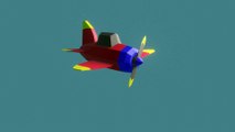 Blender 2.8 Low Poly Aeroplane Animation