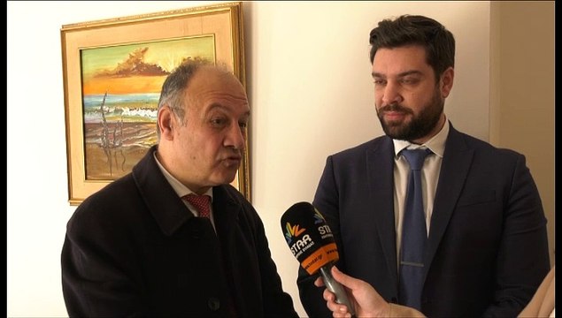 Β.Χατζημαργαρίτης και Π.Τζαφέρος κατά την παράδοση παραλαβή