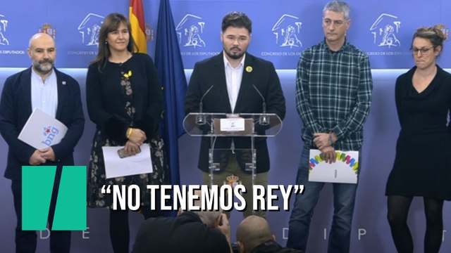 Los independentistas firman un manifiesto contra la monarquía por ser “heredera del franquismo”