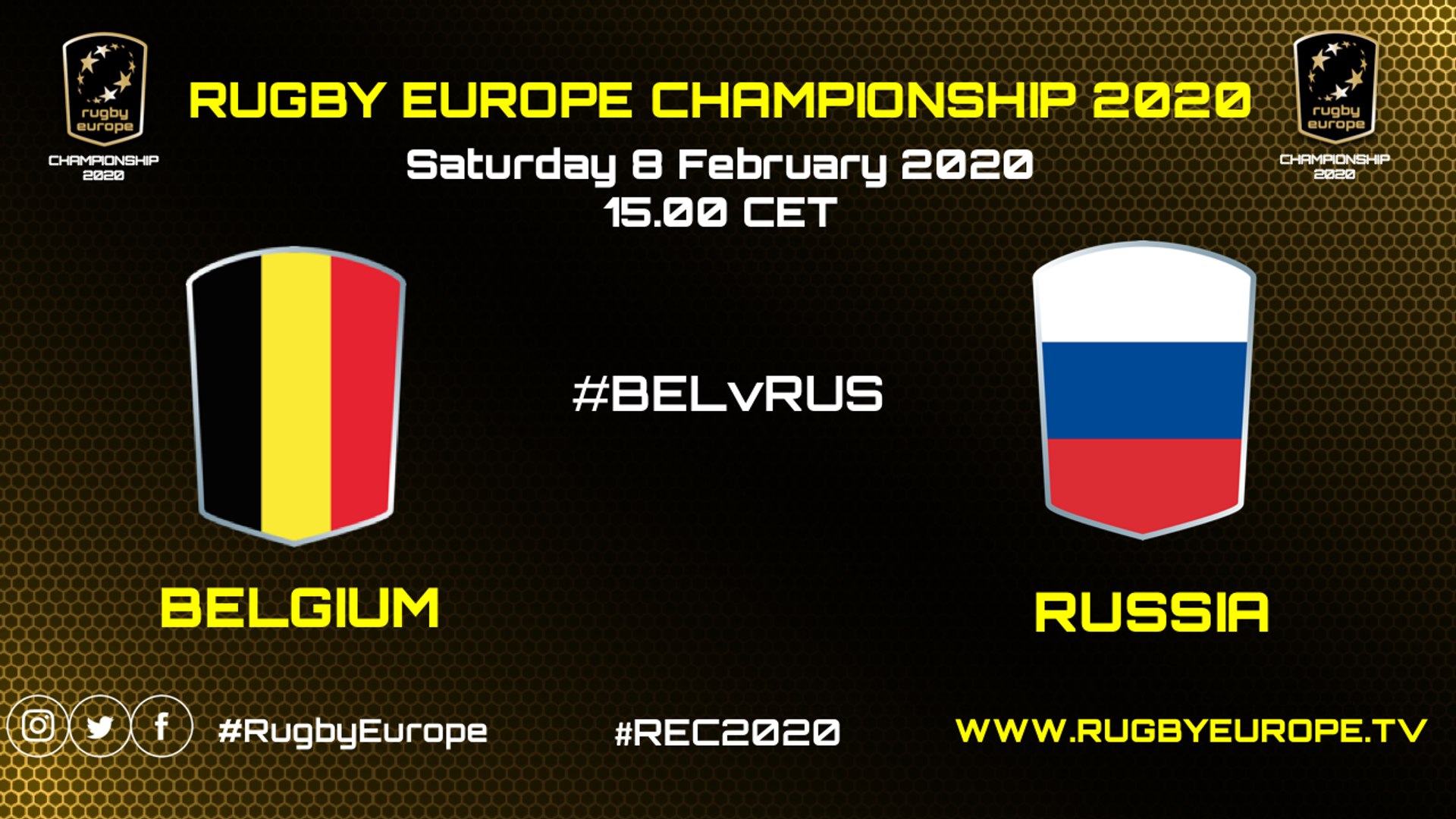 BELGIUM / RUSSIA - RUGBY EUROPE CHAMPIONSHIP 2020