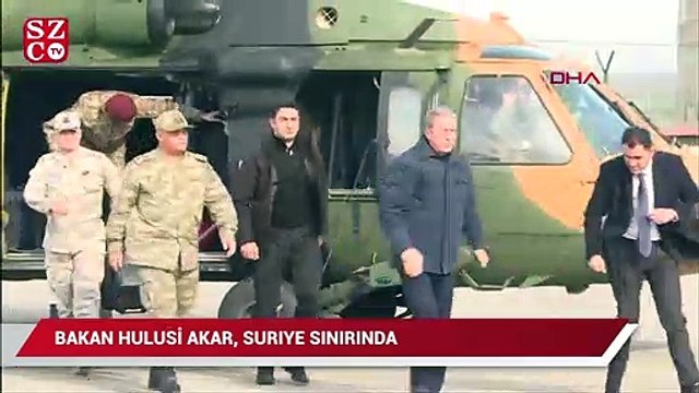 Bakan Hulusi Akar Suriye sınırında