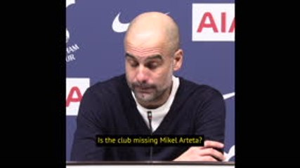 I'm happy for him - Guardiola on whether Citizens are missing Arteta
