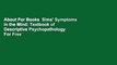 About For Books  Sims' Symptoms in the Mind: Textbook of Descriptive Psychopathology  For Free