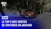 Voici le top 5 des meilleures ventes de voiture en France en janvier