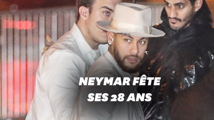 Neymar célèbre ses 28 ans au Yoyo à Paris