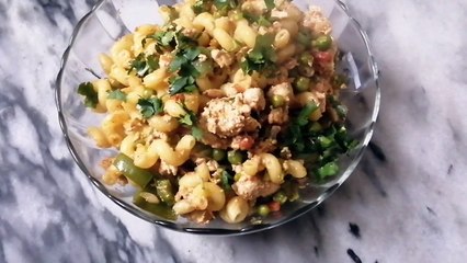 Macaroni Qeema | Chicken macaroni qeema recipe