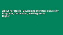 About For Books  Developing Workforce Diversity Programs, Curriculum, and Degrees in Higher
