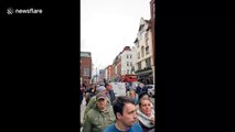 Londoners seen evacuating after suspected WW2 bomb found in Soho