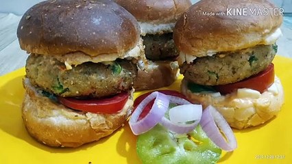 Скачать видео: Indian Style Easy Veggies Aloo Tikki Burger Crispy Aloo Tikki Burger Recipe