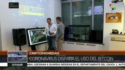 Temor por coronavirus "dispara" el uso del bitcoin