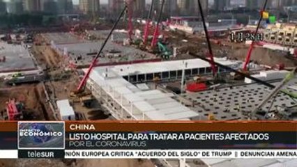 China termina en 10 días hospital para pacientes con coronavirus