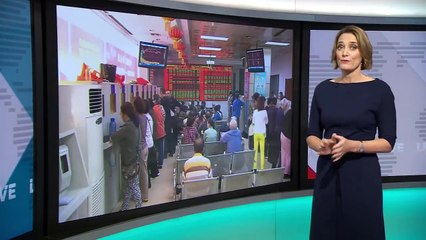 Coronavirus- China shares in biggest fall in four years - BBC News