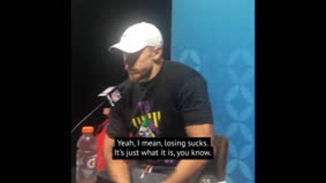 Super Bowl, Kittle - Losing on the biggest stage sucks