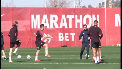 El Sevilla FC entrena en medio de su peor momento de la temporada