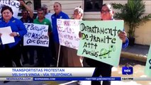 Transportistas protestan - Nex Noticias