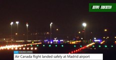 Vliegtuig aircanada ACA837 loopt schade op, veilig geland in Madrid