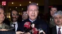 Milli Savunma Bakanı Hulusi Akar, Hatay Devlet Hastanesi'nde yaralıları ziyaretinin ardından açıklamalarda bulundu