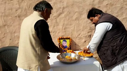 शपटाखा विस्फोट में मारे गए मृतकों की रेशन तेरी में पहुंचे राजनीतिक हस्तियां