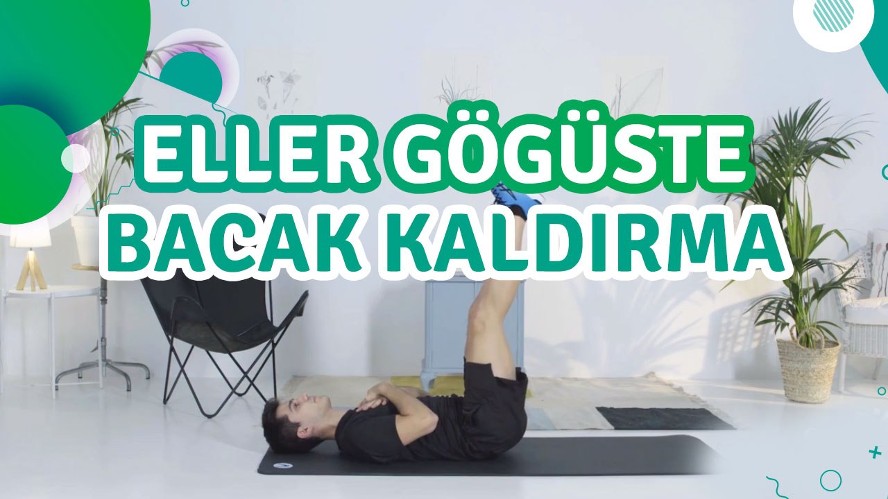 Eller göğüste bacak kaldırma - Sporcuyum