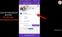how to delete (unlink and relink) bank account in phonepe