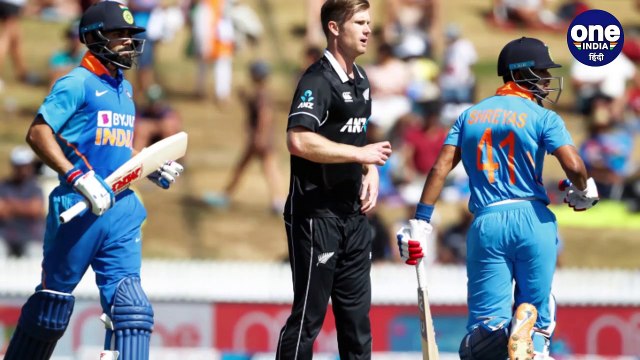 India vs New Zealand, 1st ODI : Ross Taylor century guides 1-0 lead, Iyer ton in Vain|वनइंडिया हिंदी