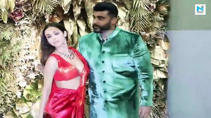 Arjun Kapoor and Malaika Arora stun as they pose together at Armaan's reception