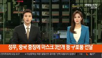 정부, 중국 충칭에 마스크 3만개 등 구호품 전달