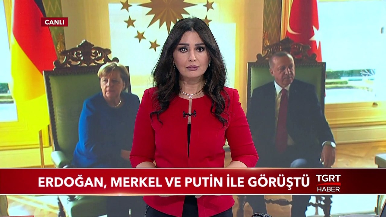 Cumhurbaşkanı Erdoğan Merkel Ve Putin İle Görüştü