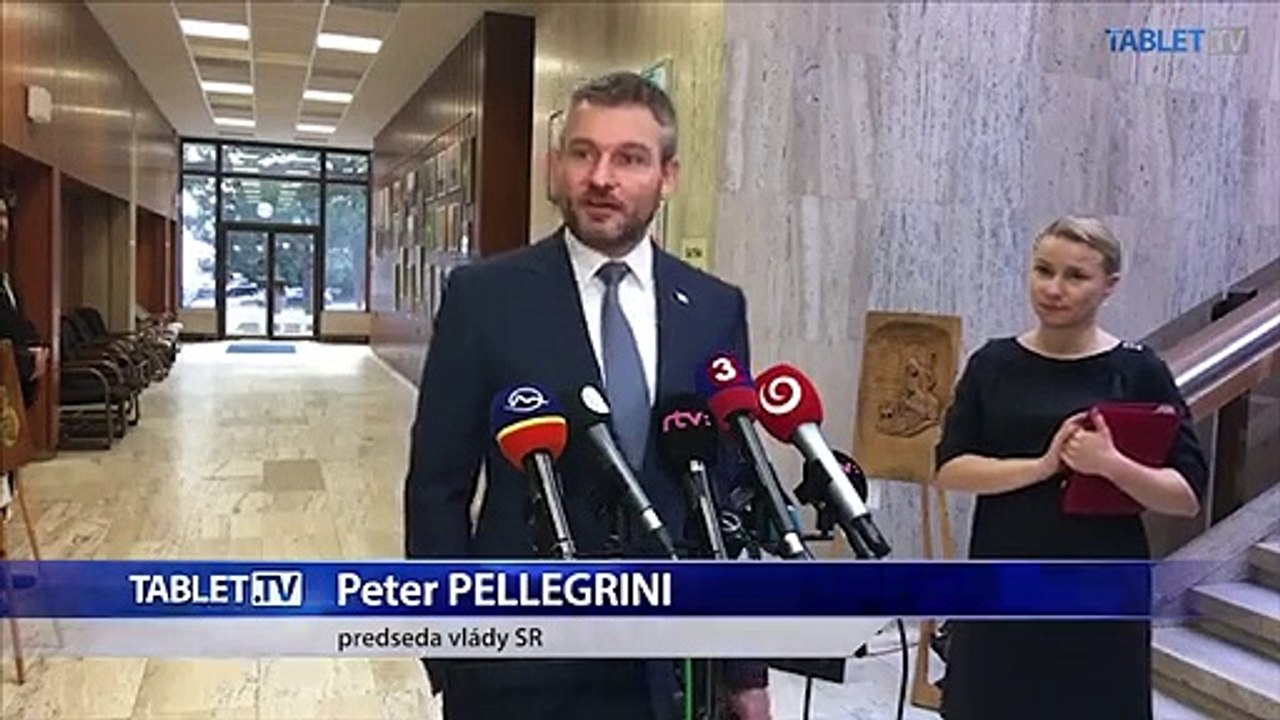 ZÁZNAM: Brífing premiéra P. Pellegriniho