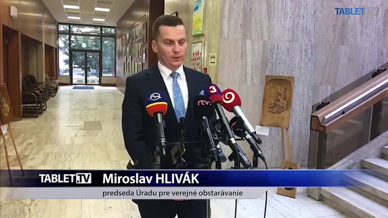 ZÁZNAM: Brífing predsedu ÚVO M. Hliváka