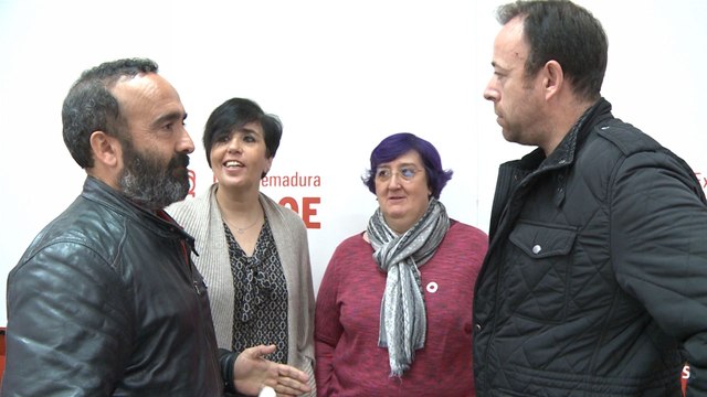 PSOE provincial de Cáceres en rueda de prensa
