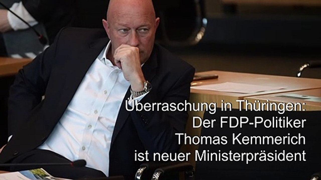 Überraschung in Thüringen: FDP-Politiker Kemmerich neuer Ministerpräsident