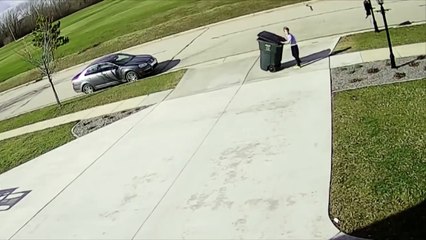 Garbage Can Takes Out Kid - with Sound