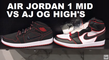 Air Jordan 1 Fearless Bloodline Mid Retro Sneaker Review VS OG High Shoes