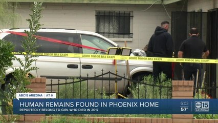 Remains in PHX house fire belong to girl who died in 2017