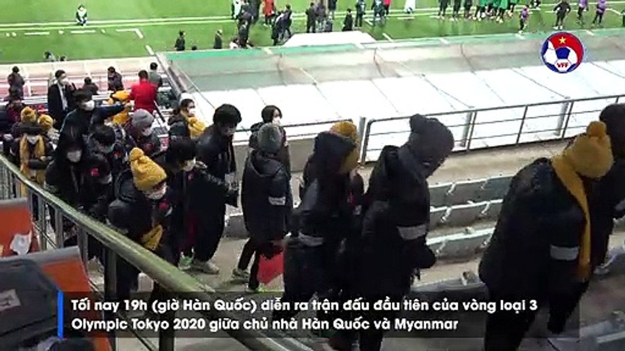 ĐT nữ Việt Nam dự khán trận đấu giữa Hàn Quốc và Myanmar | VL Olympic Tokyo 2020