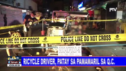 Tricycle driver, patay sa pamamaril sa QC