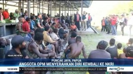 Anggota OPM Menyerahkan Diri Kembali NKRI
