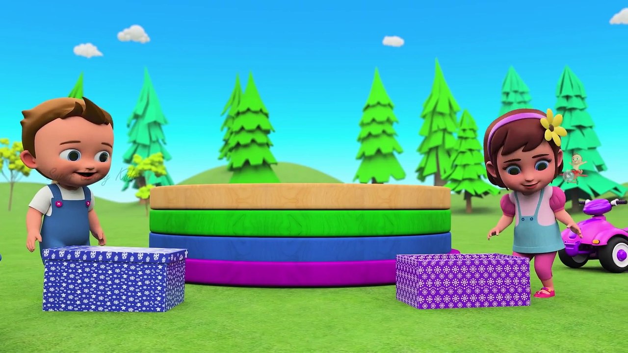 Learn Numbers for Kids/Children with Little Babies Fun Play Color Balls Fruits Slider Hammer ToySet 3D