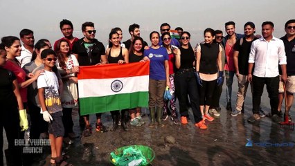 Pragya Kapoor host the Mahim Beach Clean up drive on the occasion of Republic Day along with Dia Mir