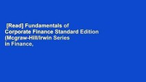 [Read] Fundamentals of Corporate Finance Standard Edition (Mcgraw-Hill/Irwin Series in Finance,
