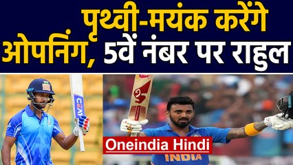 India vs New Zealand, 1st ODI : Mayank Agarwal, Prithvi Shaw to open, Rahul at no. 5|वनइंडिया हिंदी